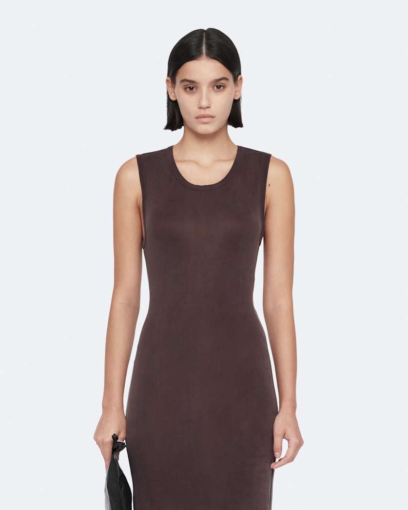 Sleeveless bodycon midi dress