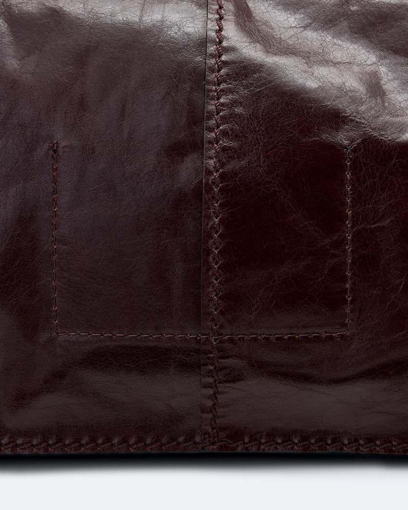 Lutece Fold Leather Clutch