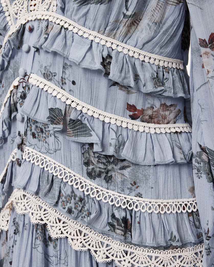 Zora Ruffled Woven Mini Dress