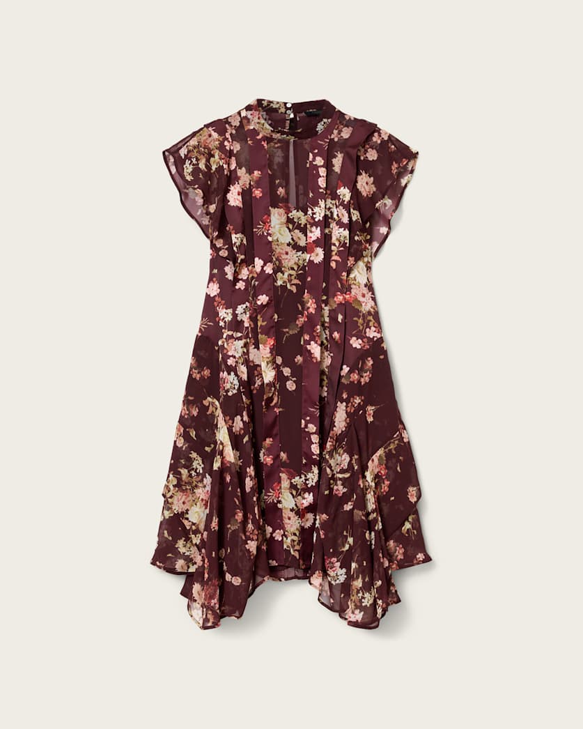 fleur asymmetric hem mini dress Le Fleur Dress