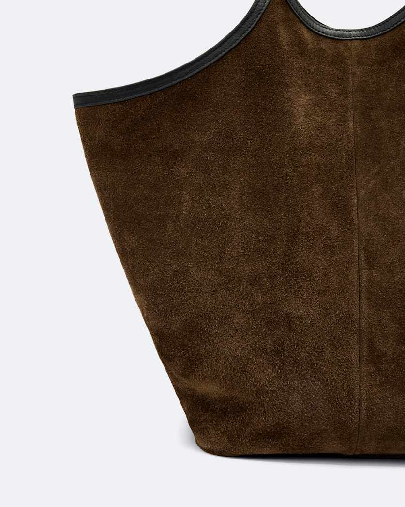 Siloh Suede Magazine Tote Bag