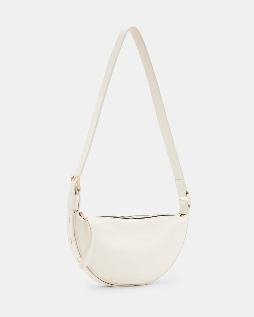 Half Moon Leather Crossbody Bag