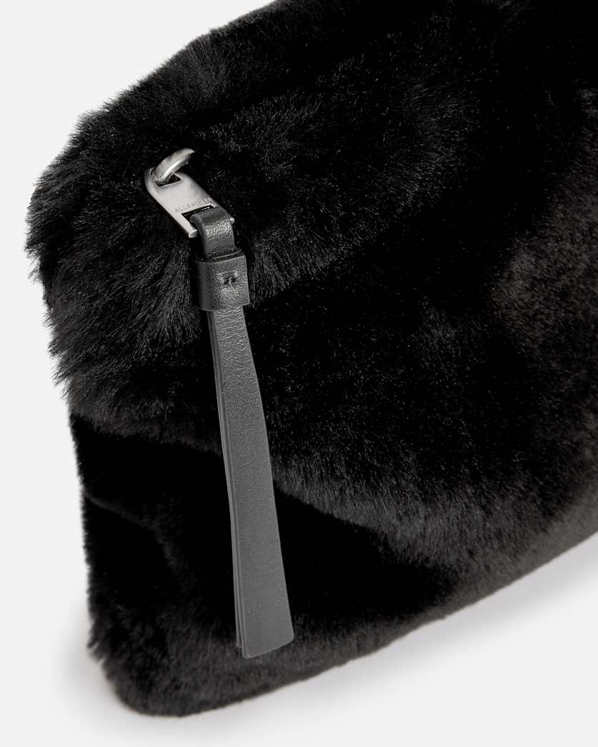 Bettina Shearling Clutch Bag