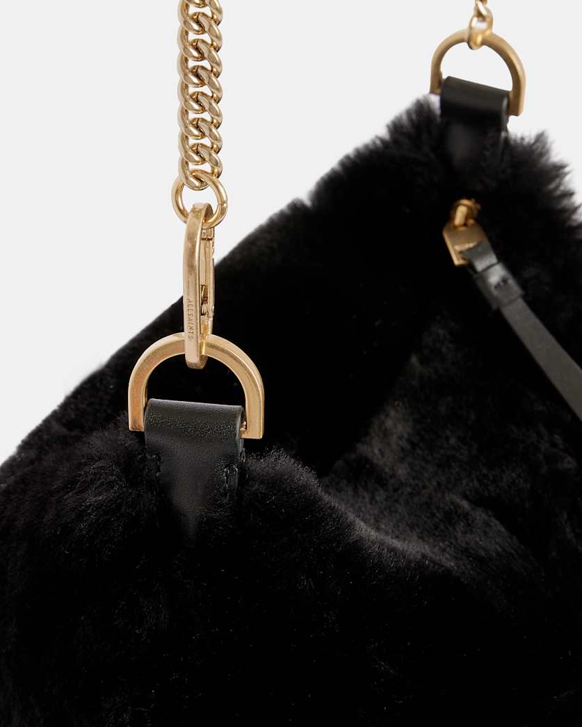 Evaline Shearling Crossbody Bag