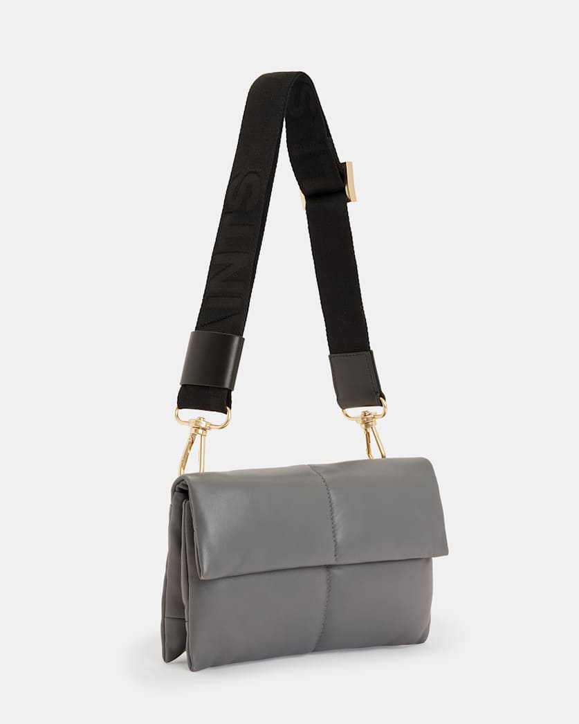 Ezra Leather Quilted Crossbody Bag