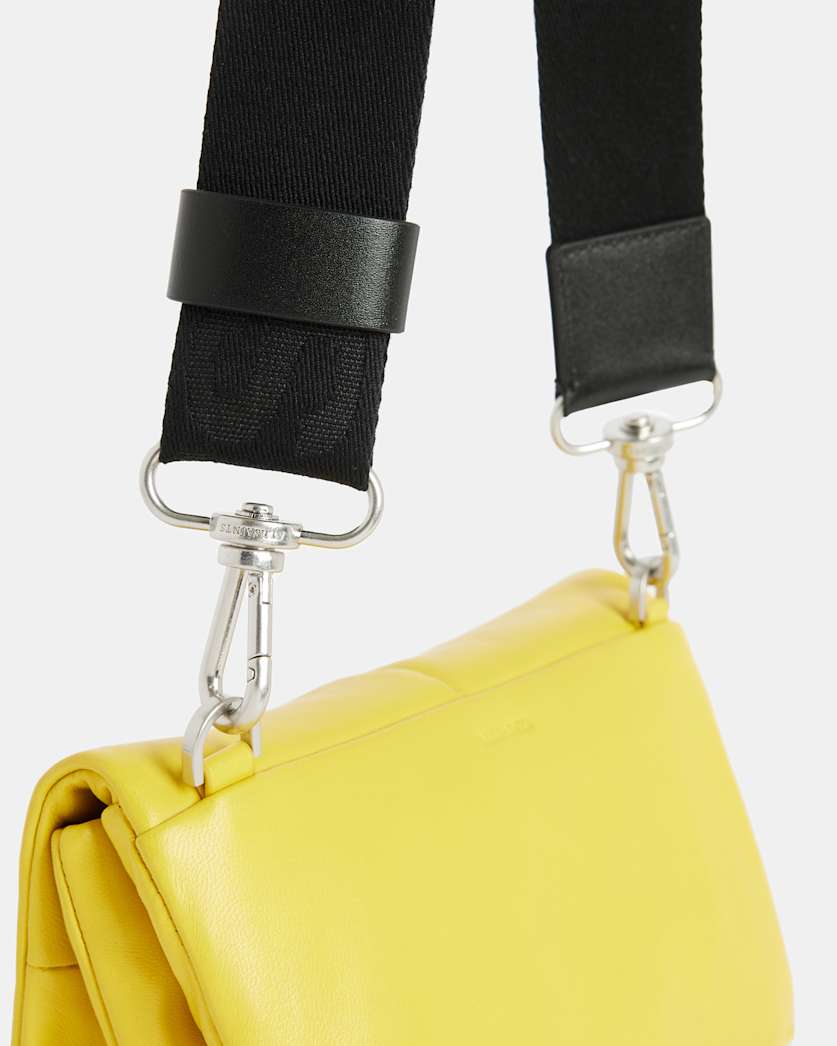 Ezra Leather Quilted Crossbody Bag