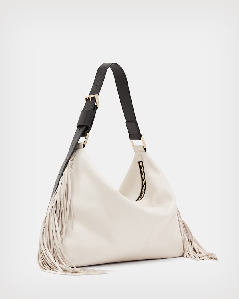 Edbury Leather Fringe Shoulder Bag