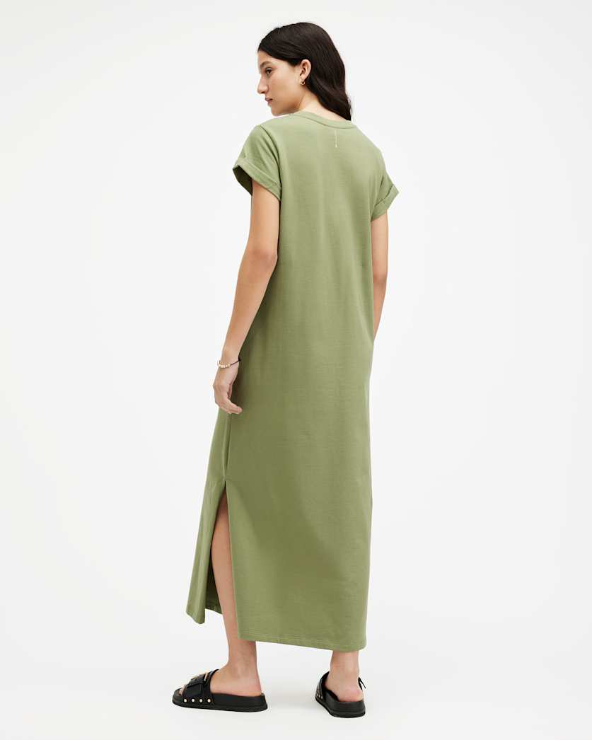 Anna Crew Neck Short Sleeve Maxi Dress