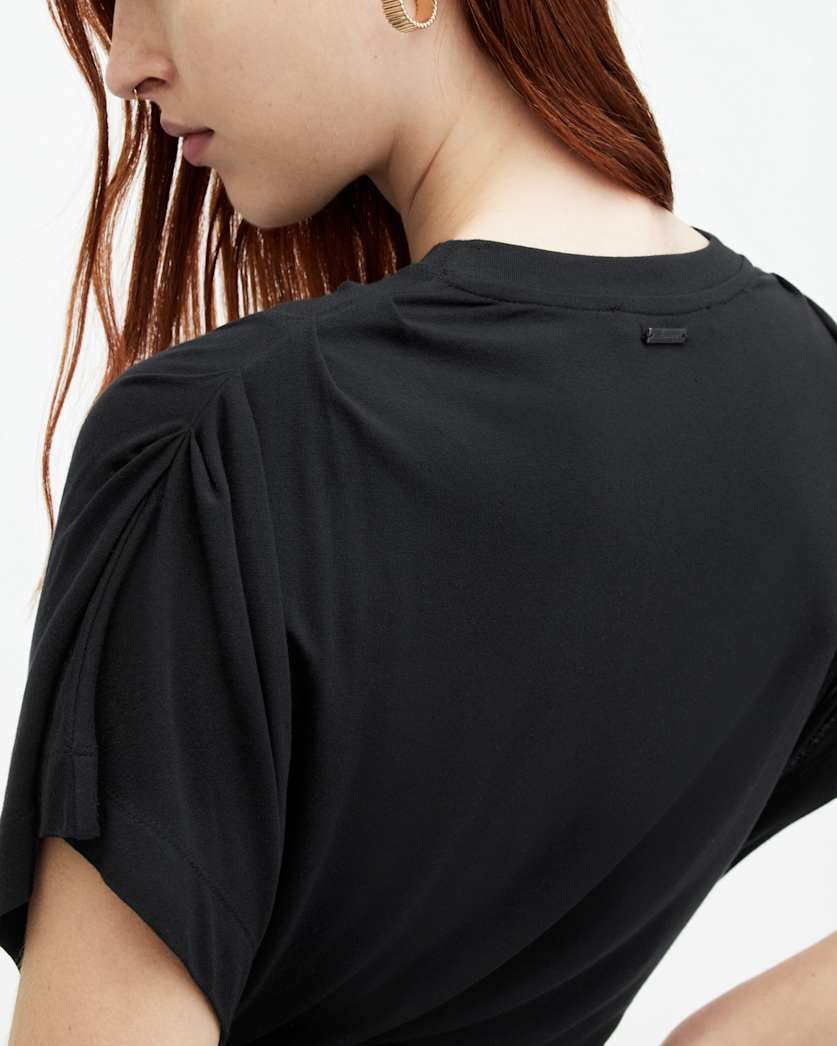 Natalie Slim Fit Gathered Midi Dress