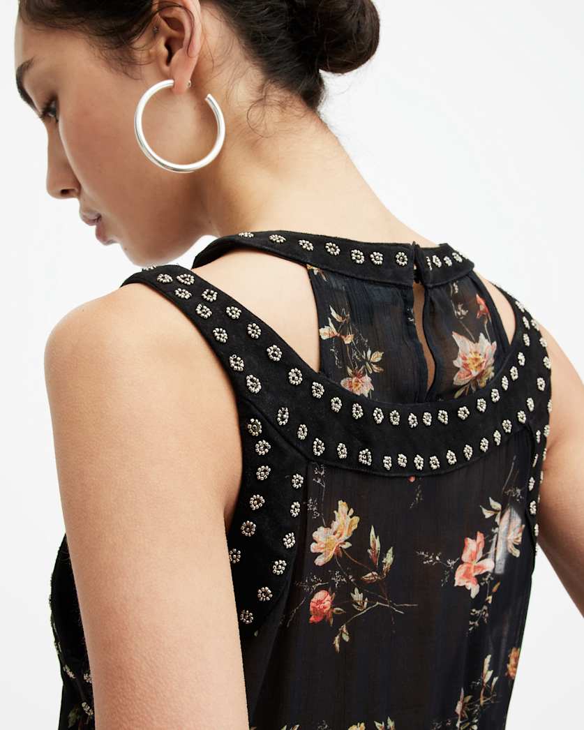 Jessie Tanana Floral Print Maxi Dress