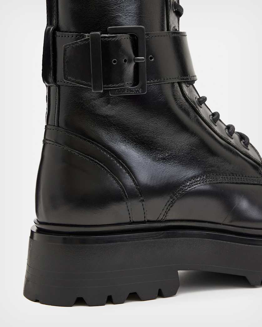 Onyx Leather Boots