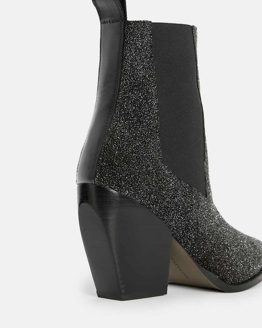 Ria Leather Sparkle Boots