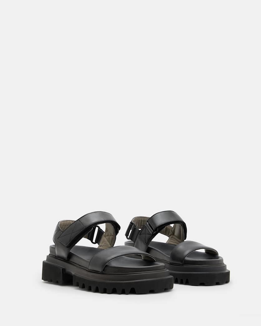 Rory Chunky Leather Velcro Sandals