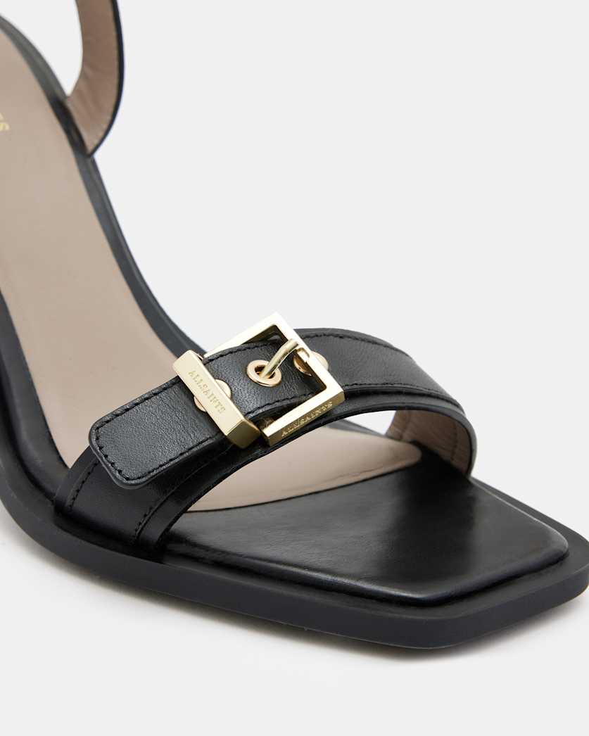 Pamela Leather Heel Sandals