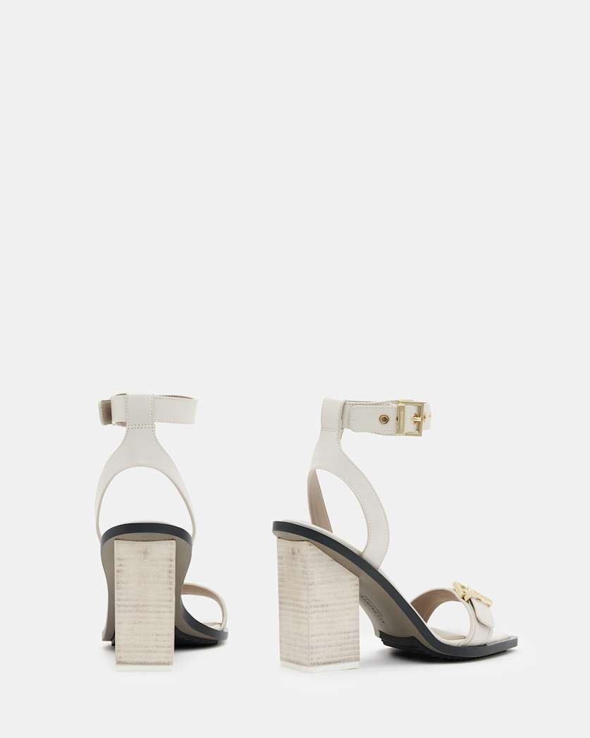 Pamela Leather Heel Sandals