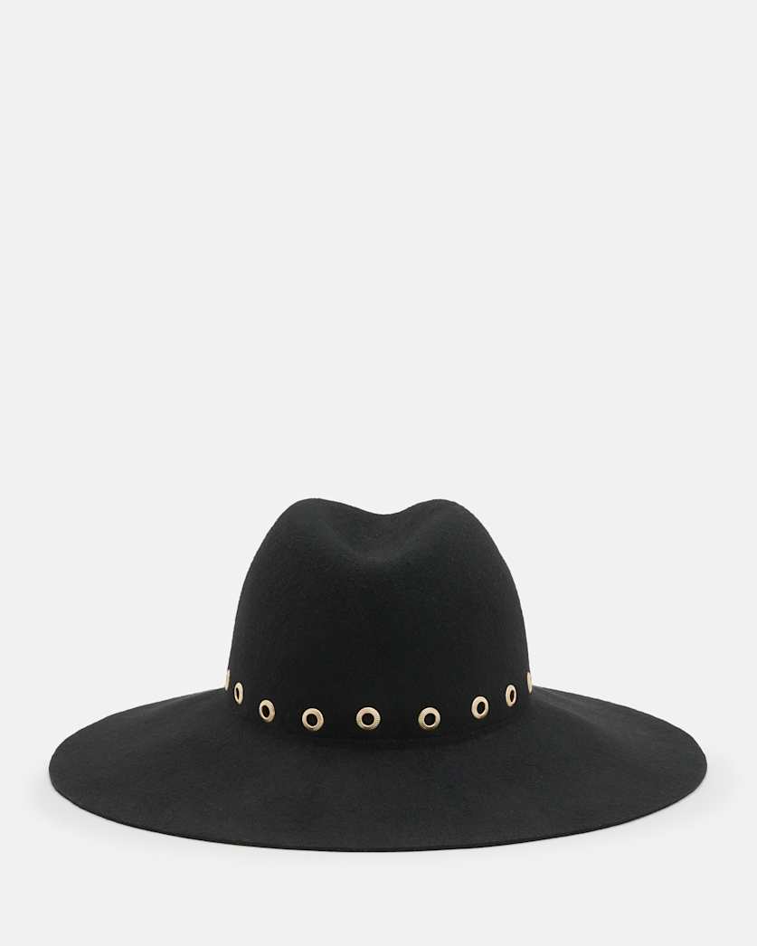 Whitley Textured Eyelet Wool Fedora