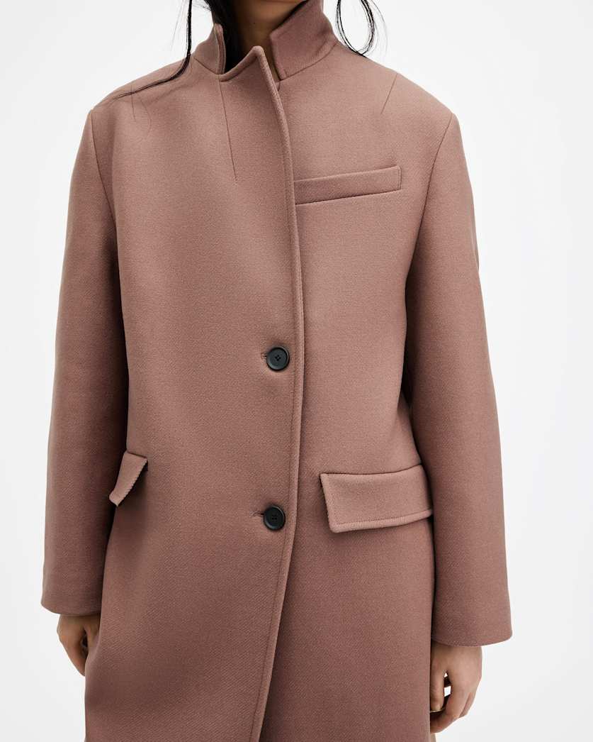 James Wool Blend Maxi Length Coat