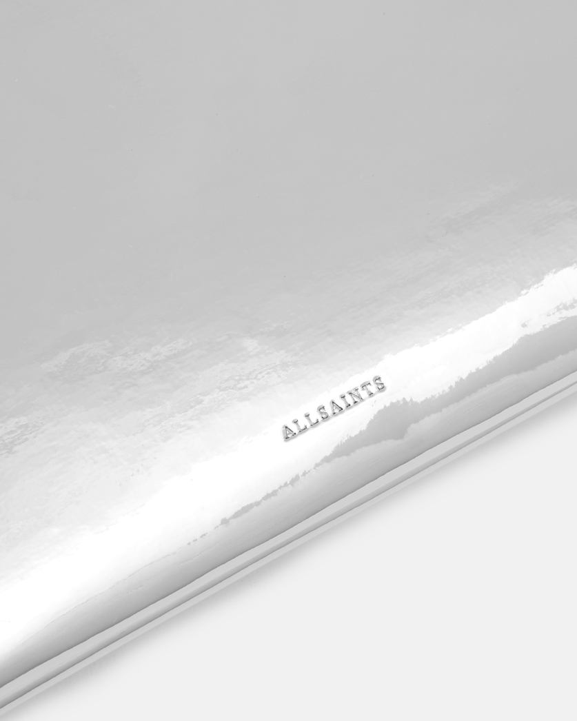 Bettina Metallic Leather Clutch Bag