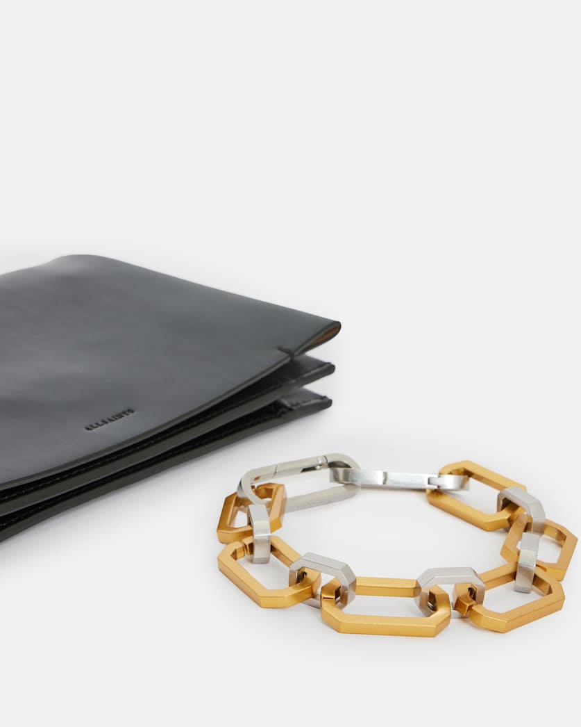 Yua Leather Removable Chain Clutch Bag