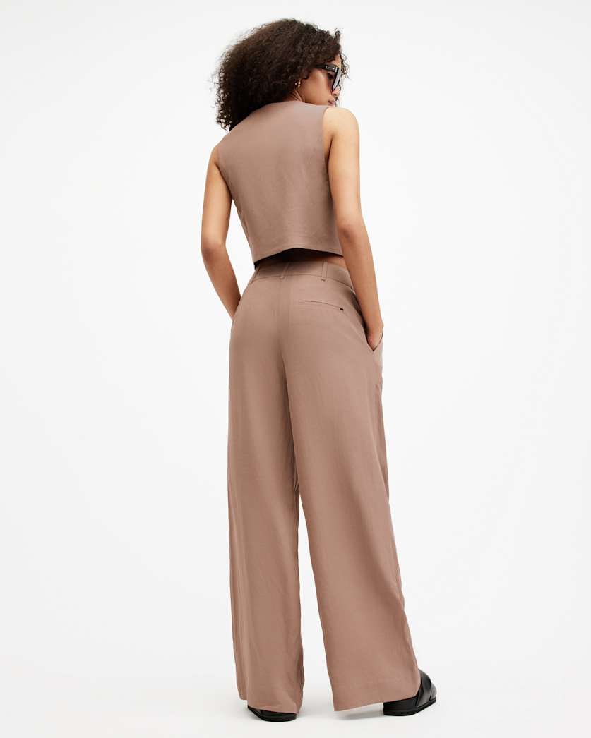 Deri Lyn Linen Blend Trousers