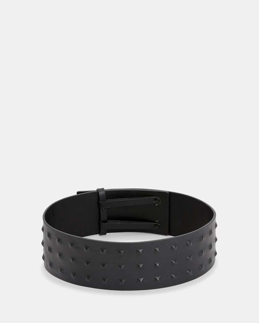 Lara Studded Leather Waist Belt
