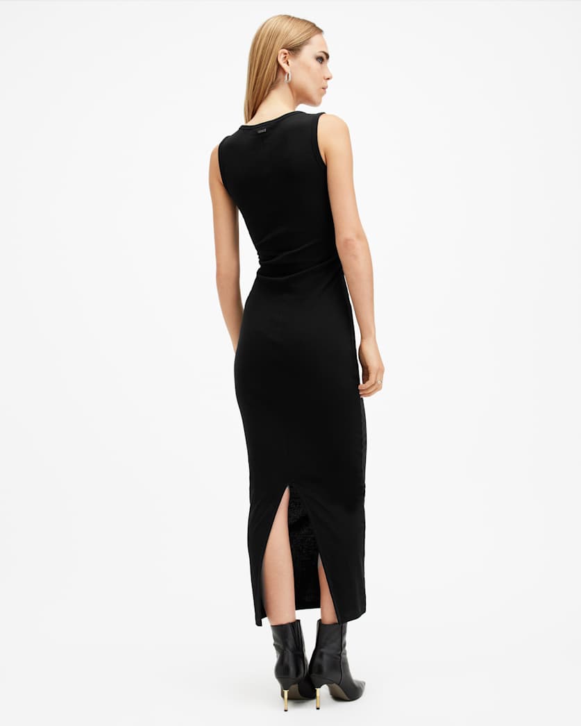 Katarina Boat Neck Slim Fit Maxi Dress