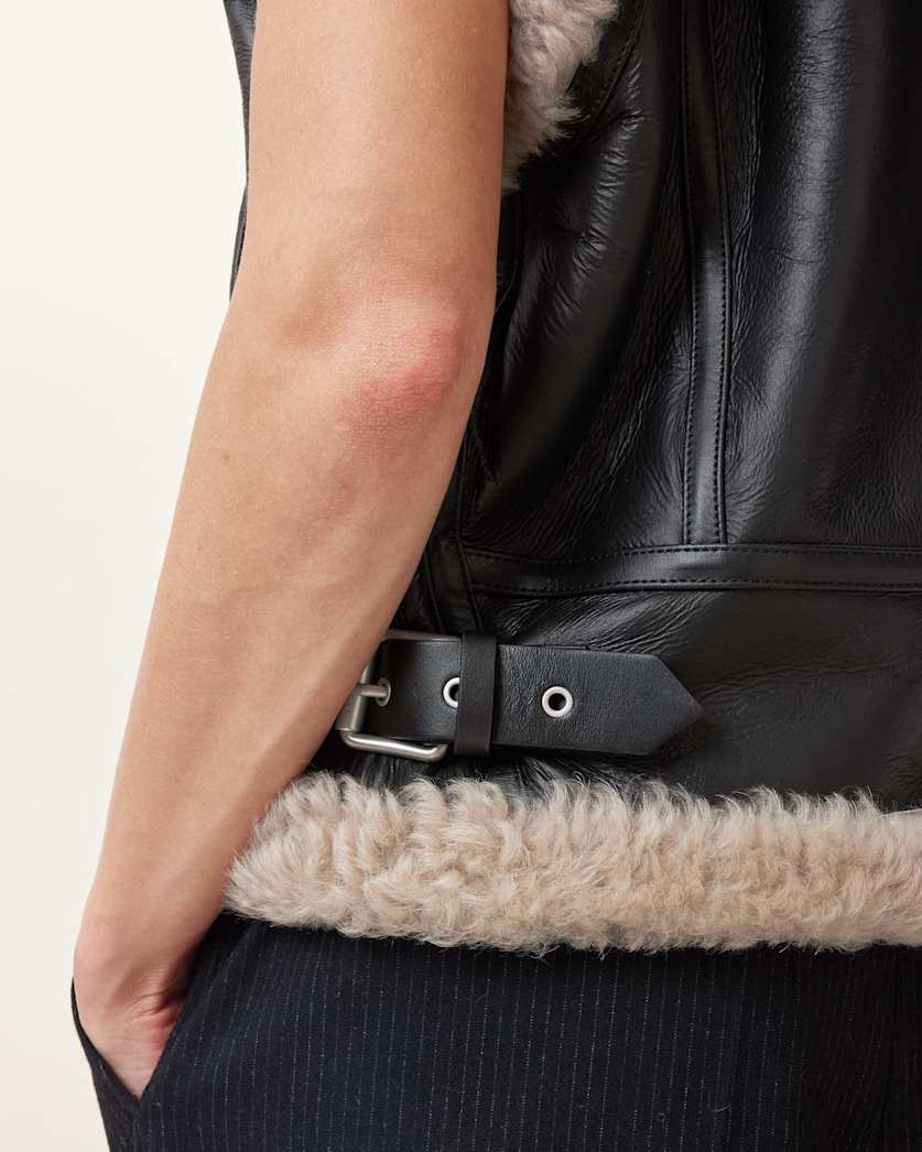 Zep Sleeveless Shearling Gilet
