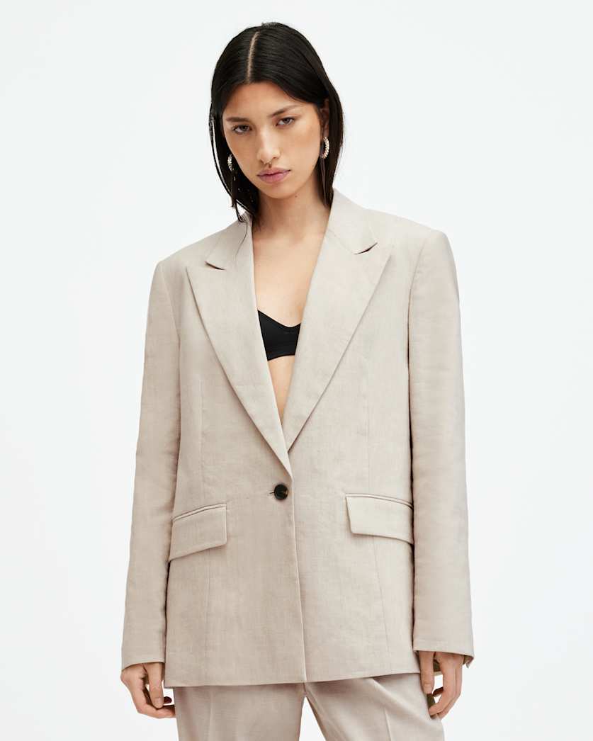 Whitney Linen Blend Relaxed Fit Blazer