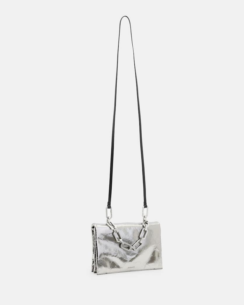 Yua Leather Removable Chain Clutch Bag