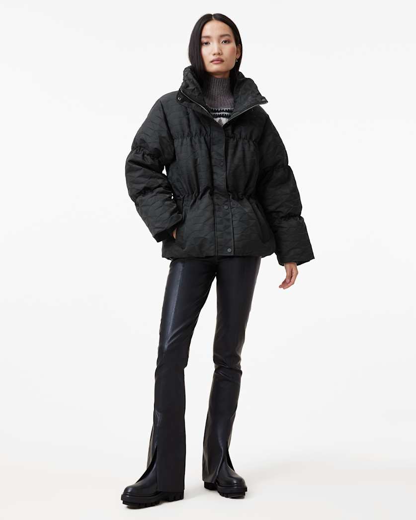 Peckham Geometric Jacquard Puffer Jacket