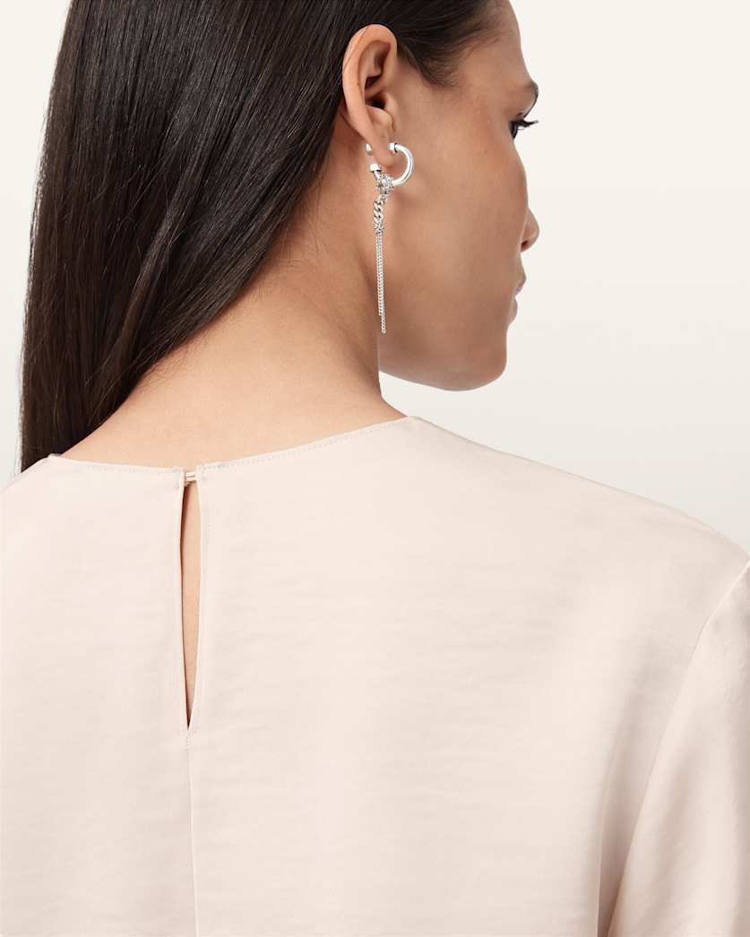 Leanne Satin Relaxed Top