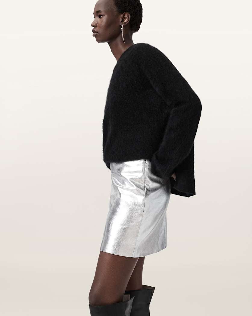 Renai Leather Mini Skirt