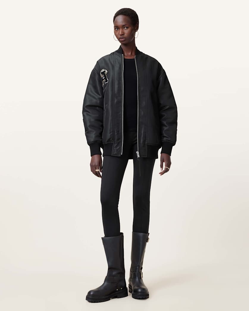 Bettie Embroidered Bomber Jacket