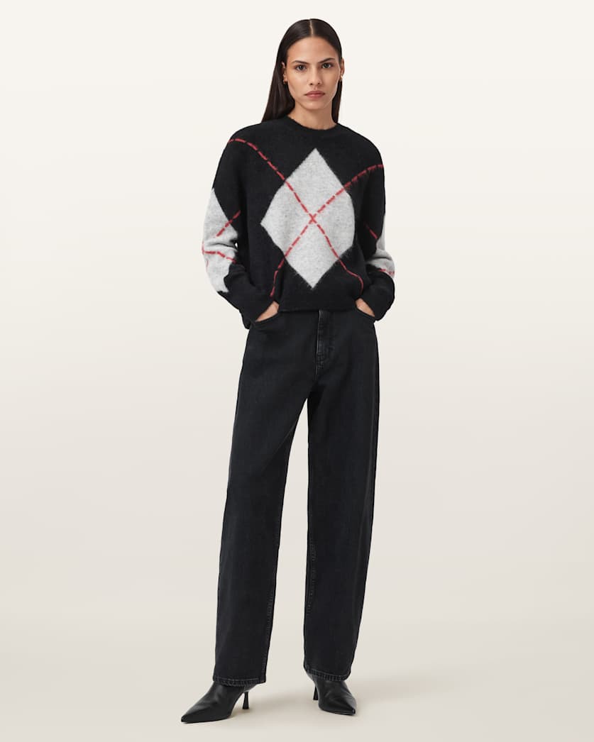 Lou Argyle Wool Jumper