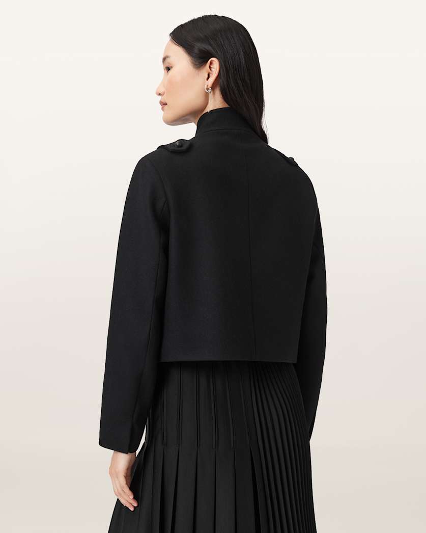 Rummy Cropped Wool Blend Jacket