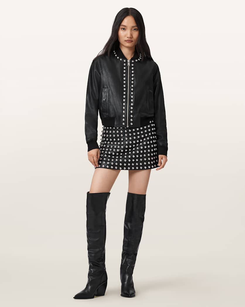 Orten Wilder Leather Bomber Jacket