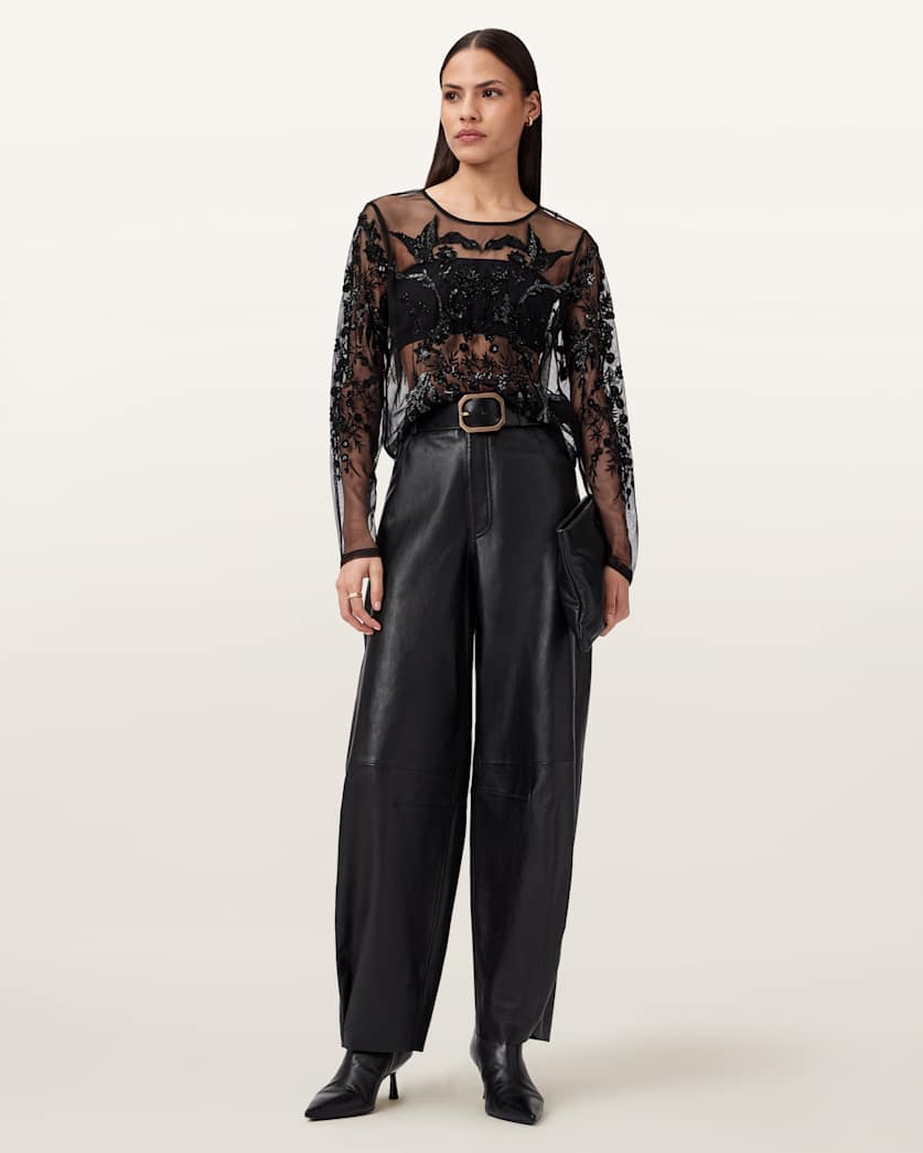 Greta Slim Fit Embellished Top