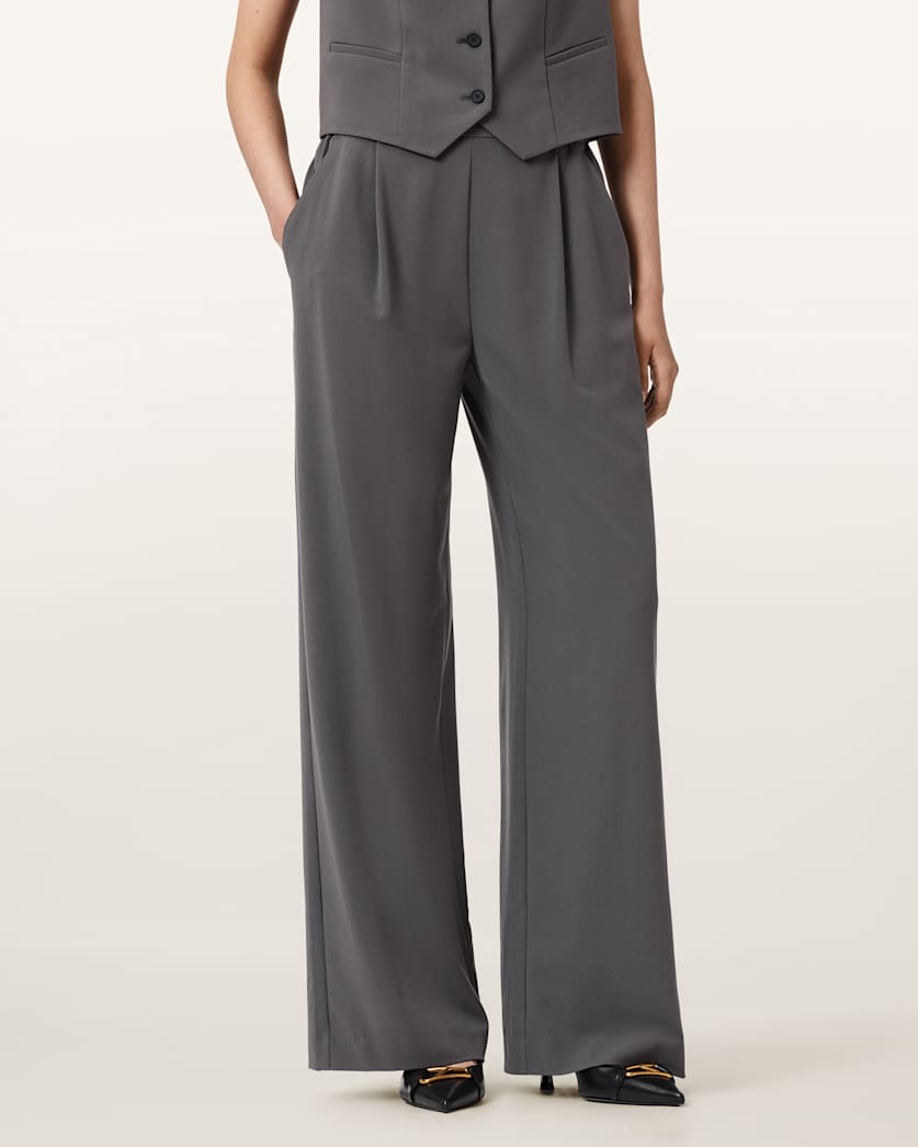Aleida Lightweight Wide Leg Trousers