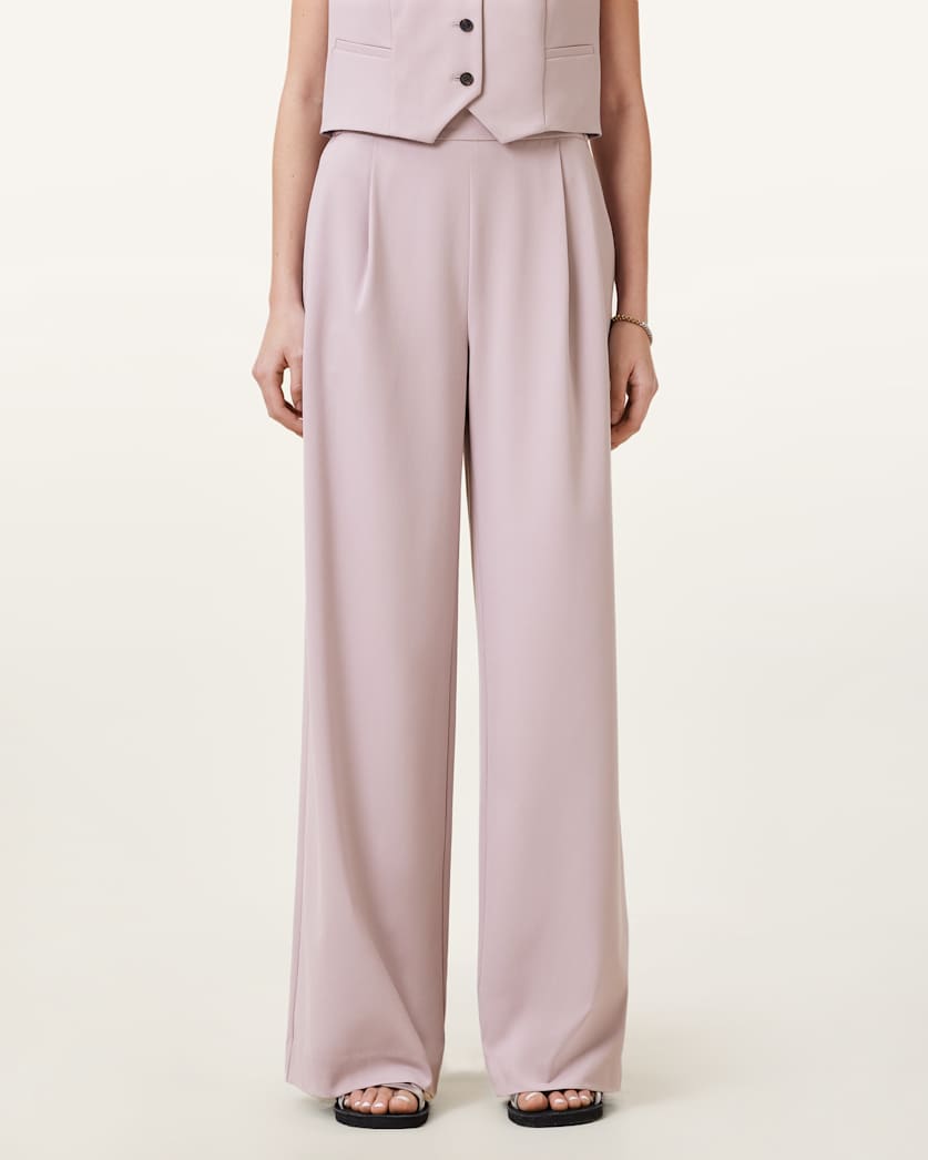 Aleida Lightweight Wide-Leg Trousers
