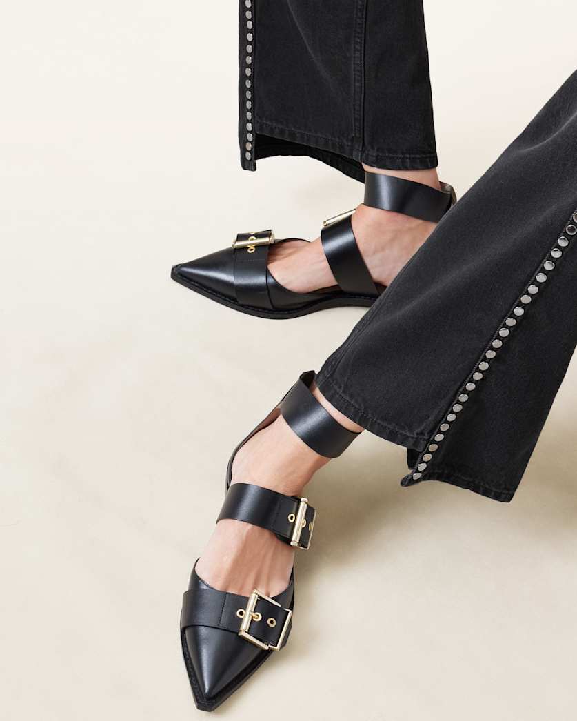 Frankie Studded Wide Leg Jeans