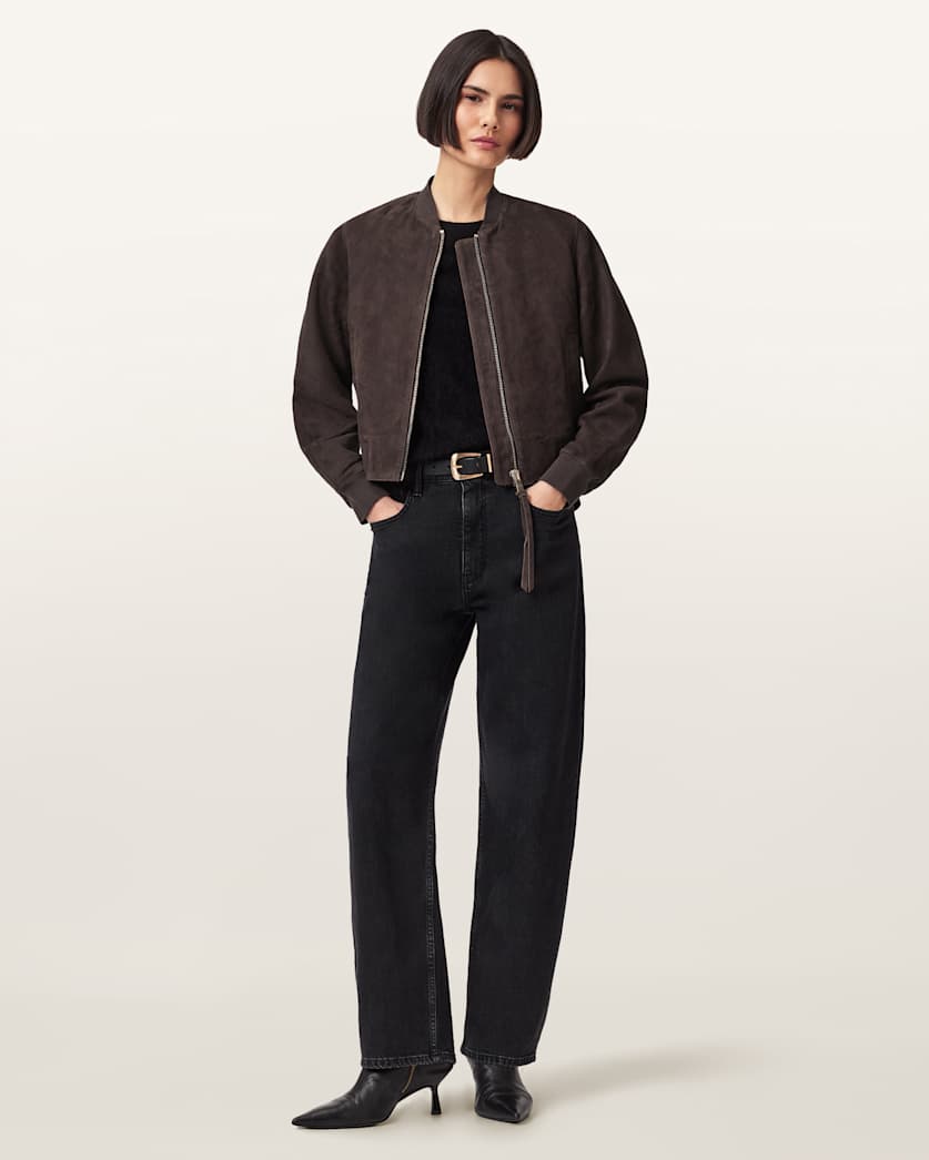 Orten Suede Bomber Jacket