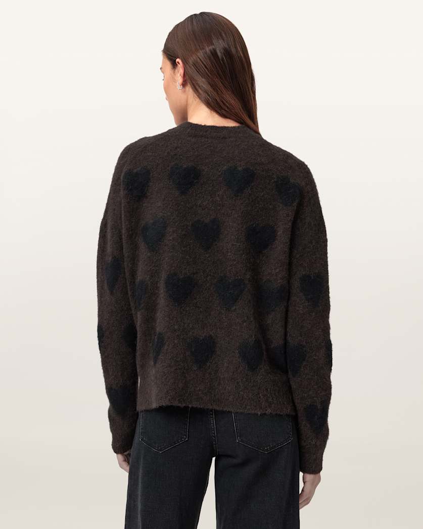 Amora Love Heart Jacquard Jumper