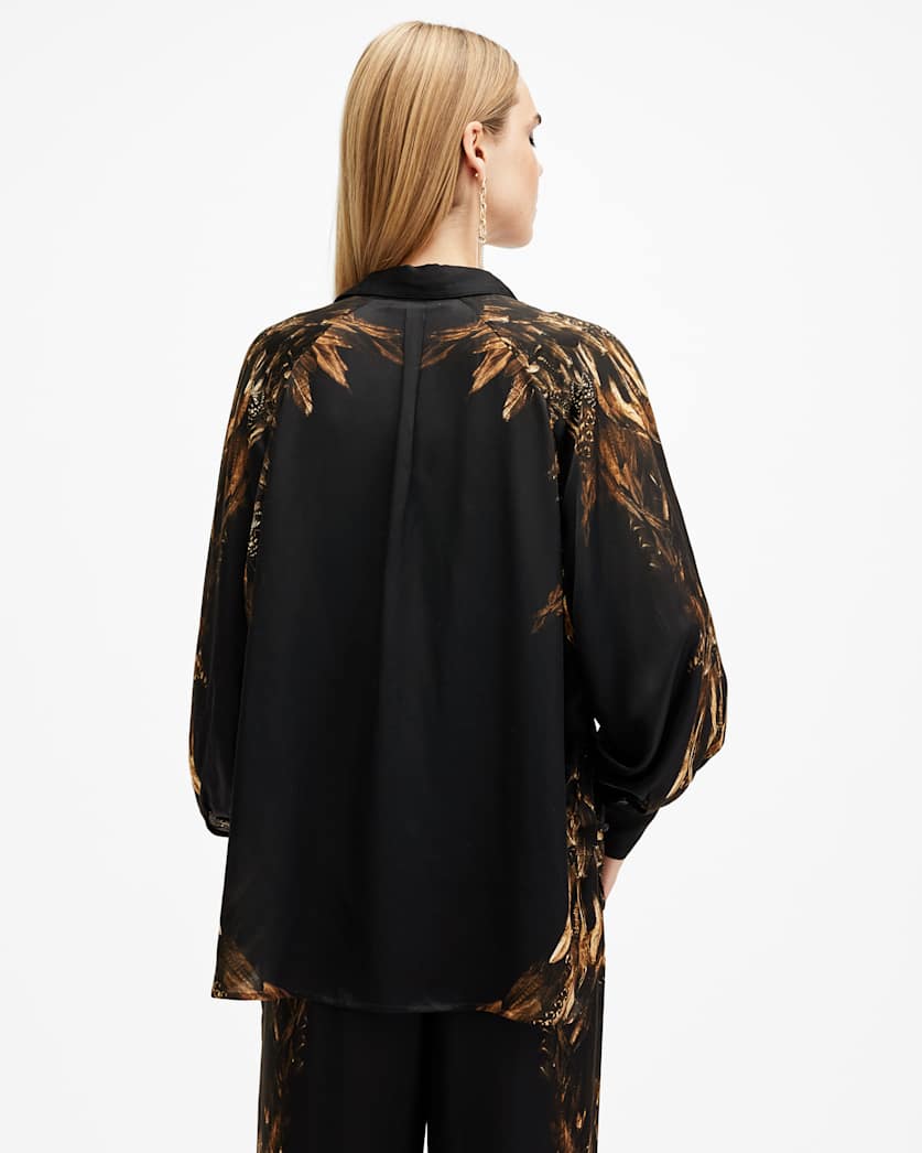 Oana Silk Blend Printed Shirt