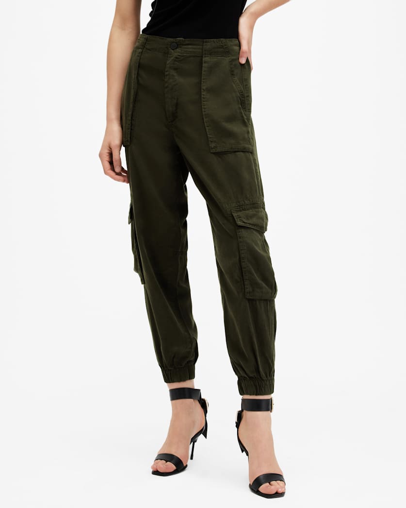 Freda Lightweight Denim Cargo Trousers