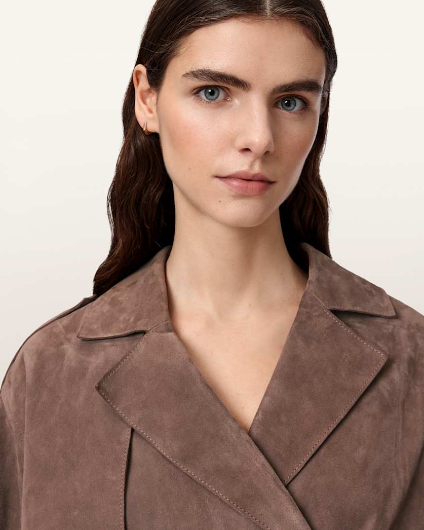 Ophelia Cropped Suede Jacket