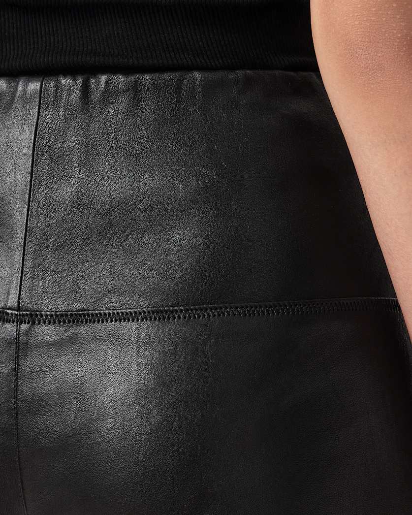 Cora Leather Stretch Leggings