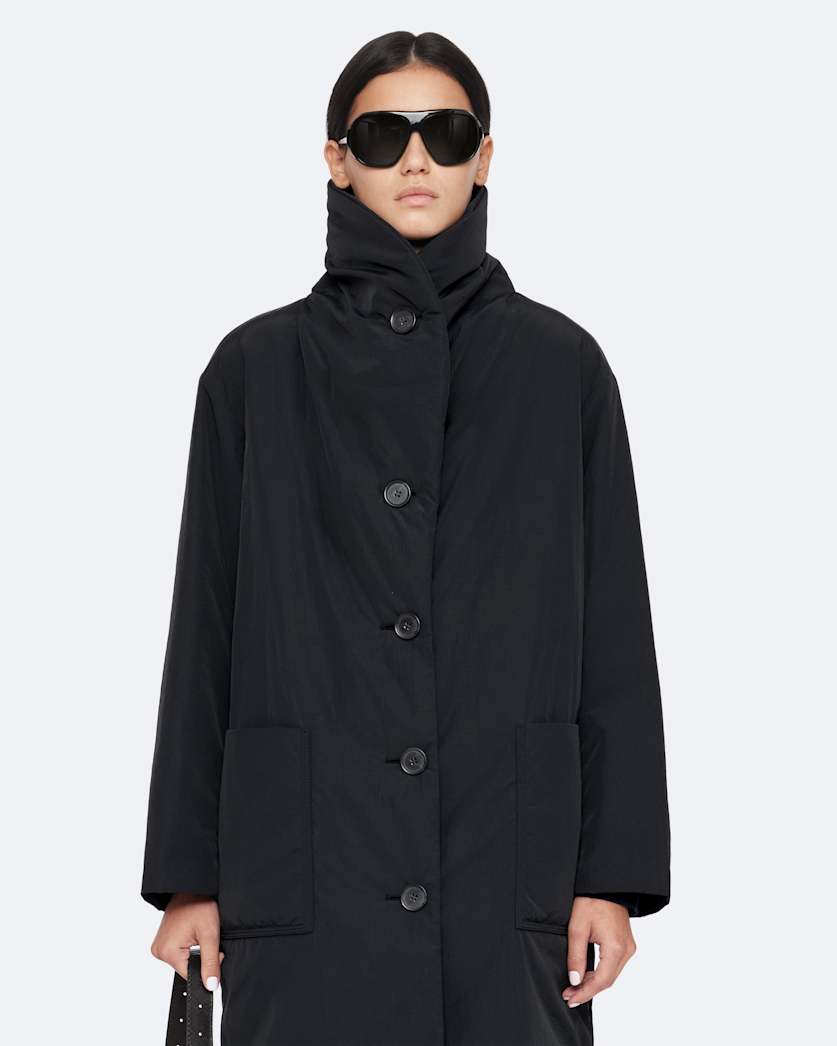 Oversized lined puffer jacket