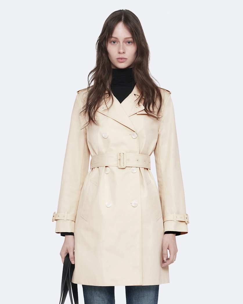 Leonard Double-Breasted Cotton Trench Coat