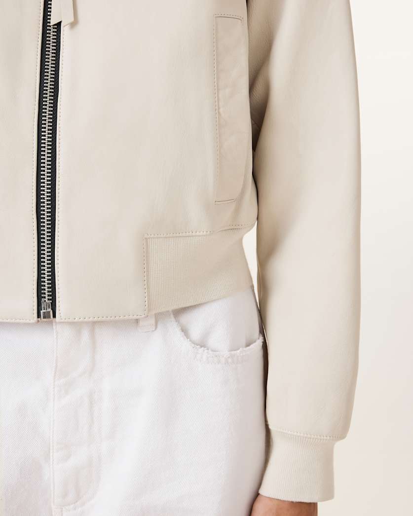 Orten Leather Bomber Jacket