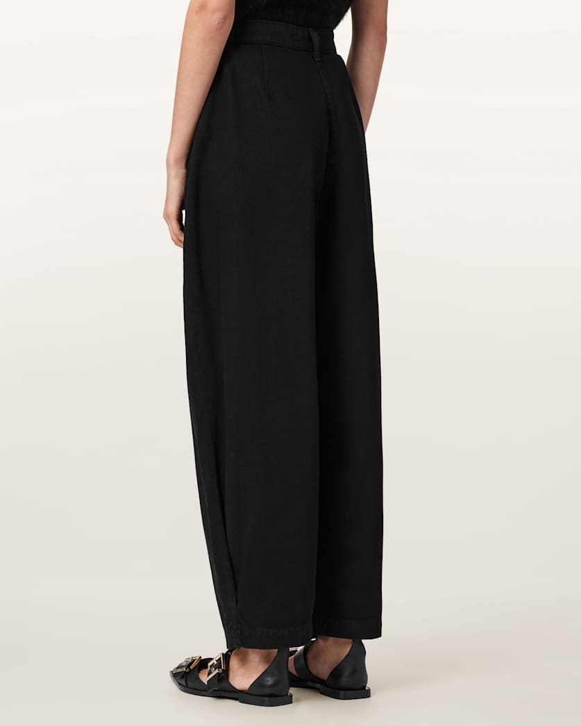 Becca Pleated Barrel Leg Trousers